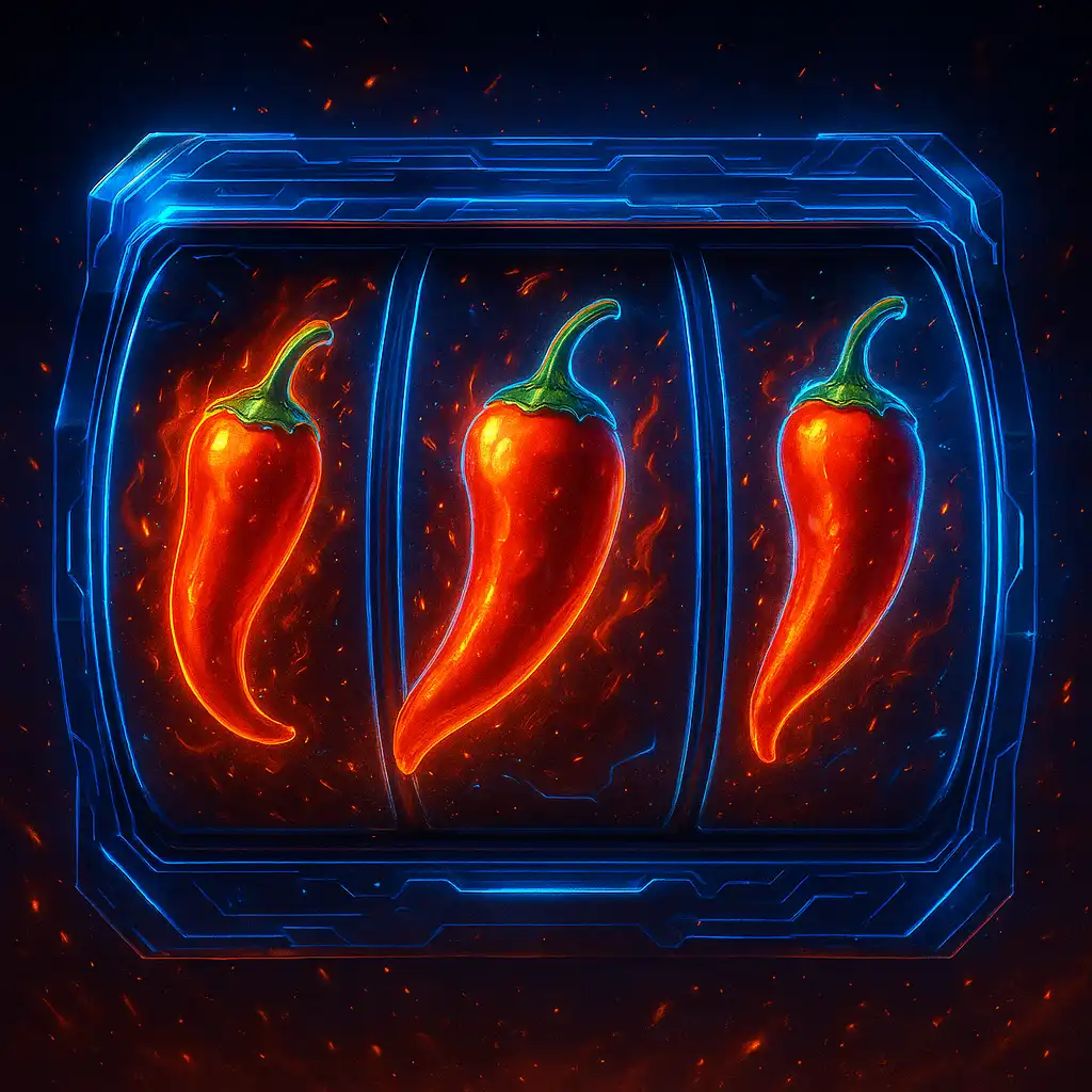 Chilli Heat Spicy Spins slot machine artwork on Atefia
