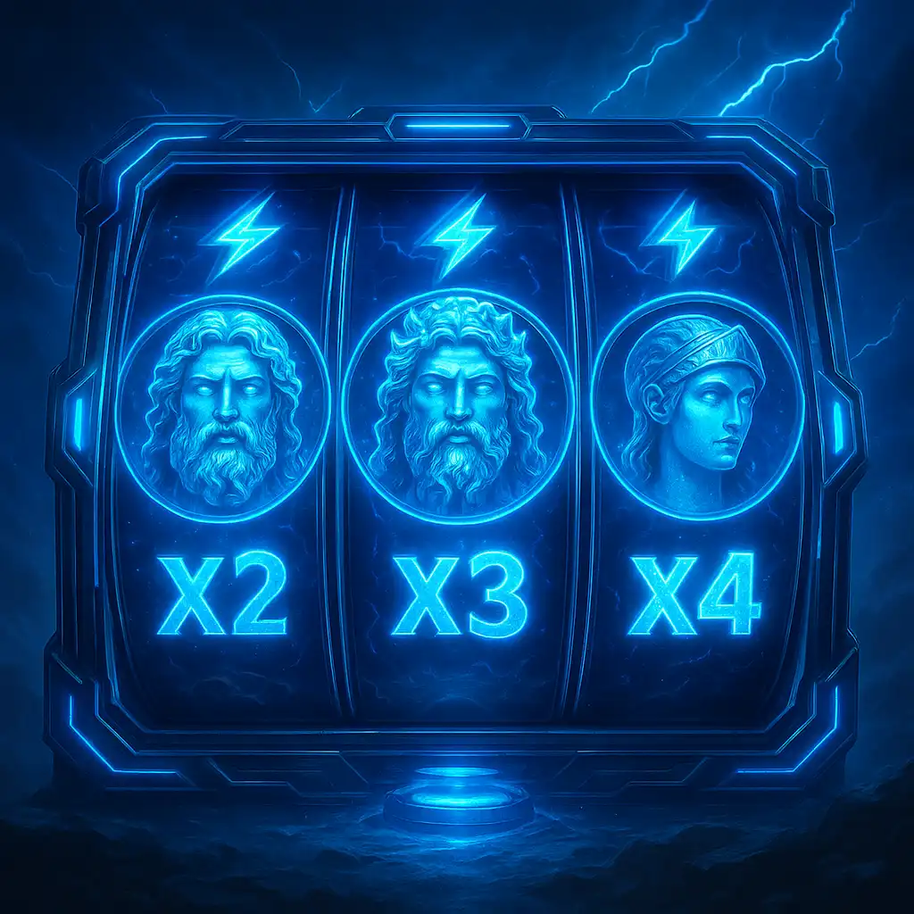 Gates of Olympus Super Scatter slot machine artwork on Atefia