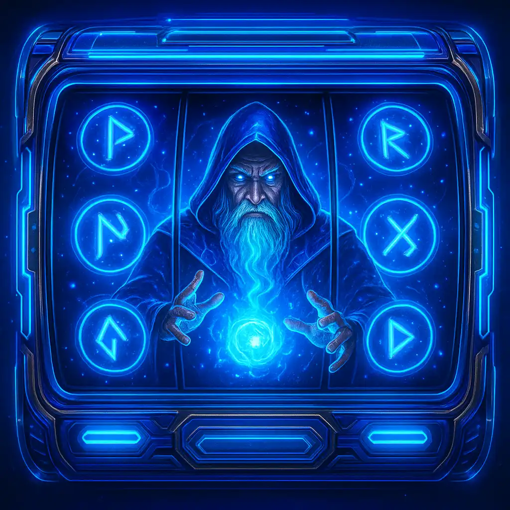 Rise of Merlin slot machine artwork on Atefia
