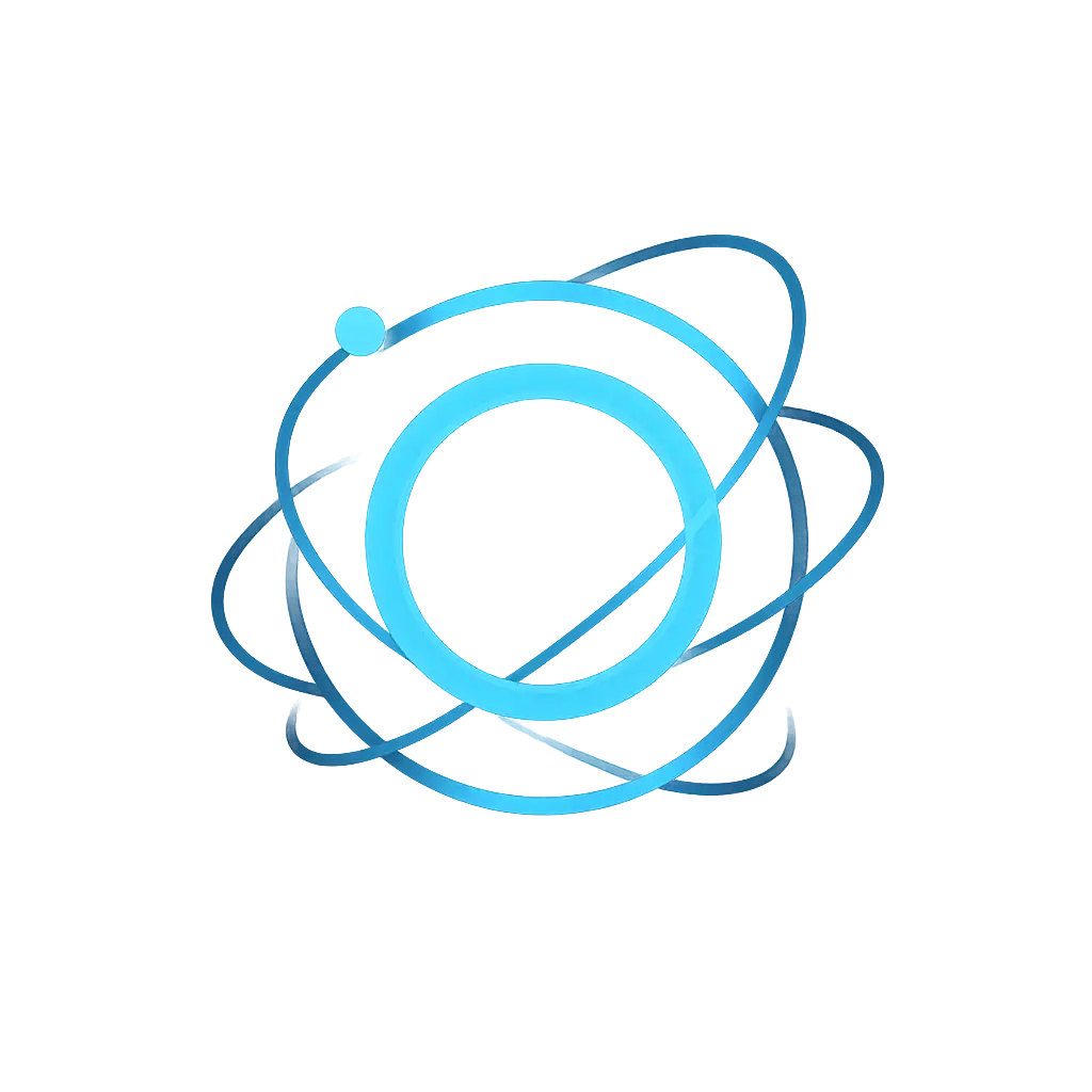 Atefia Casino logo, quantum gateway emblem